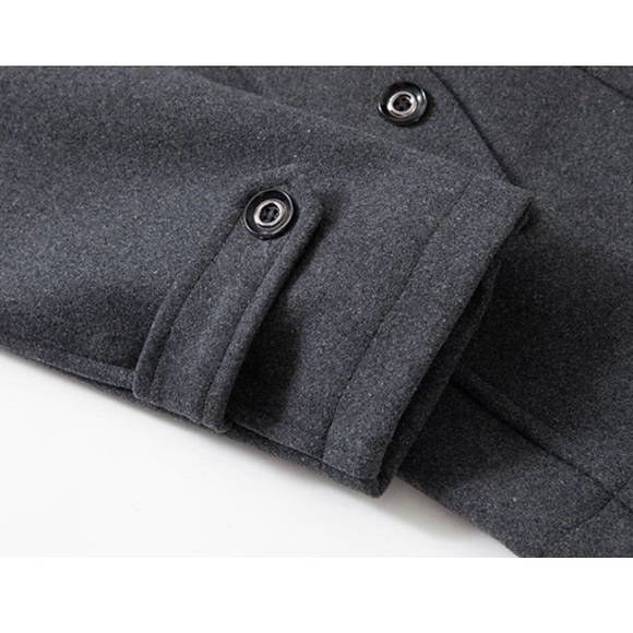 NWOT Warm and Windprood Winter Wool Pea Jacket - Picture 6 of 7